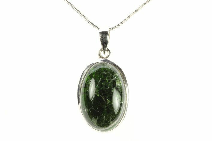 Chrome Diopside Pendant (Necklace) - Sterling Silver #278810
